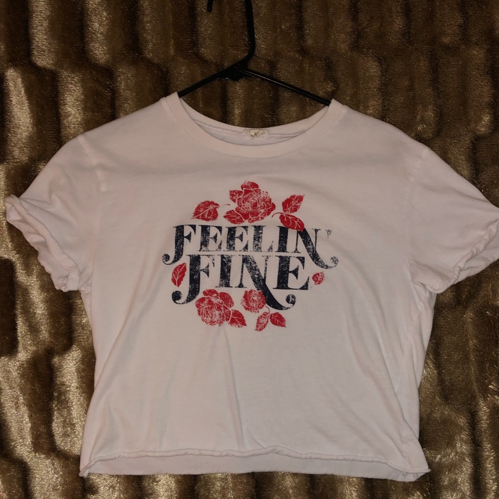 Garage Brand Cropped Tee “Feelin’ Fine”